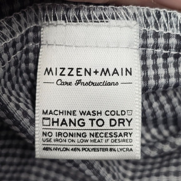 Mizzen Main Shirt Mens XXL Black White Check Button Spinnaker Trim Fit‎ Office - Picture 6 of 11